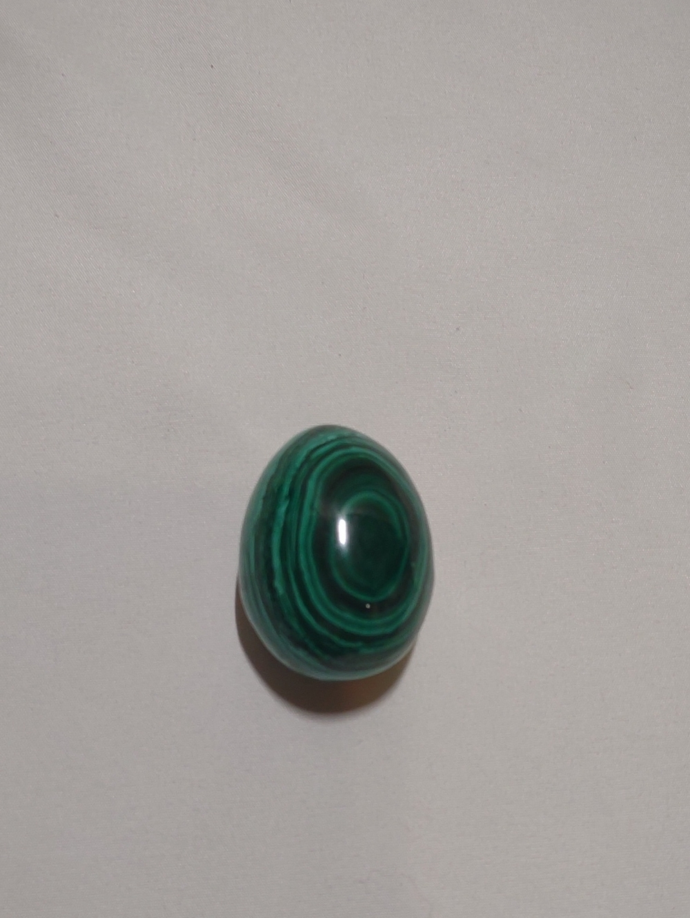 Polished Green Malachite Egg Stone